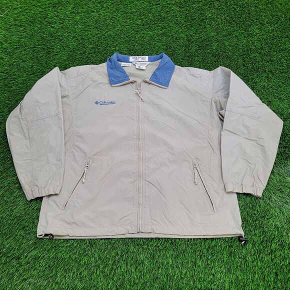 Vintage Colombia Windbreaker Jacket Large 26x27 Oversized - Picture 1 of 16